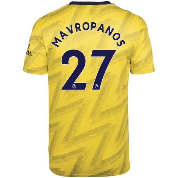 Camiseta Arsenal NO.27 Mavropanos 2ª Kit 2019 2020 Amarillo